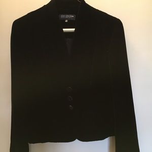 Jones New York Black velvet blazer